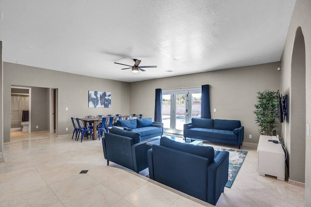 vegasbnb Grand Casa | 8BR Las Vegas Vacation Rental • Strip Views • 21 Beds • Free Spa Heat • Basketball | vacation rental photo 5