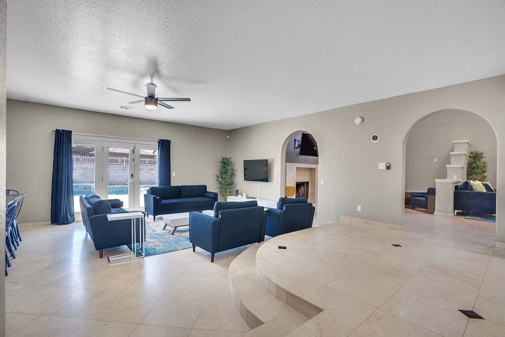 vegasbnb Grand Casa | 8BR Las Vegas Vacation Rental • Strip Views • 21 Beds • Free Spa Heat • Basketball | vacation rental photo 6
