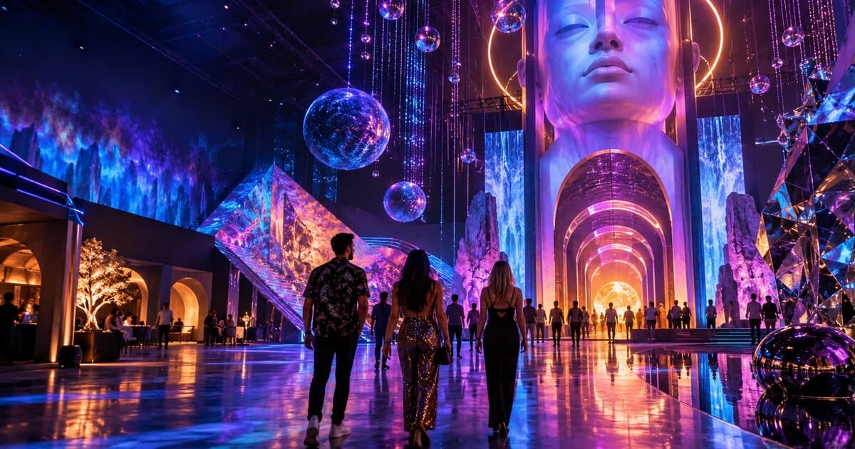 Immersive Las Vegas entertainment interior